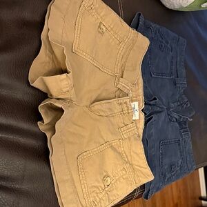 American Eagle Outfitters Women's Jean Shorts - Tan & Navy